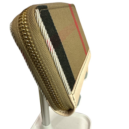 Burberry Pale Cameo Zip around compact Wallet - Clairely Amazing