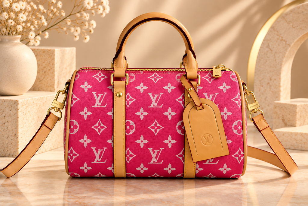 Fashion Monogram Mini Boston Crossbody Bag