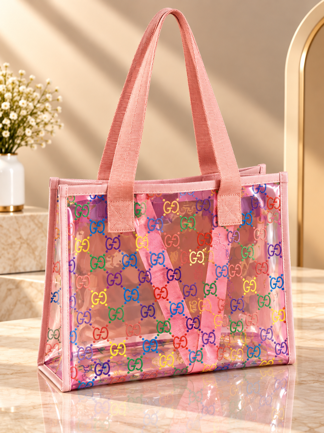 ⭐️Fashion Clear Monogram Tote Bag - Multiple Colors