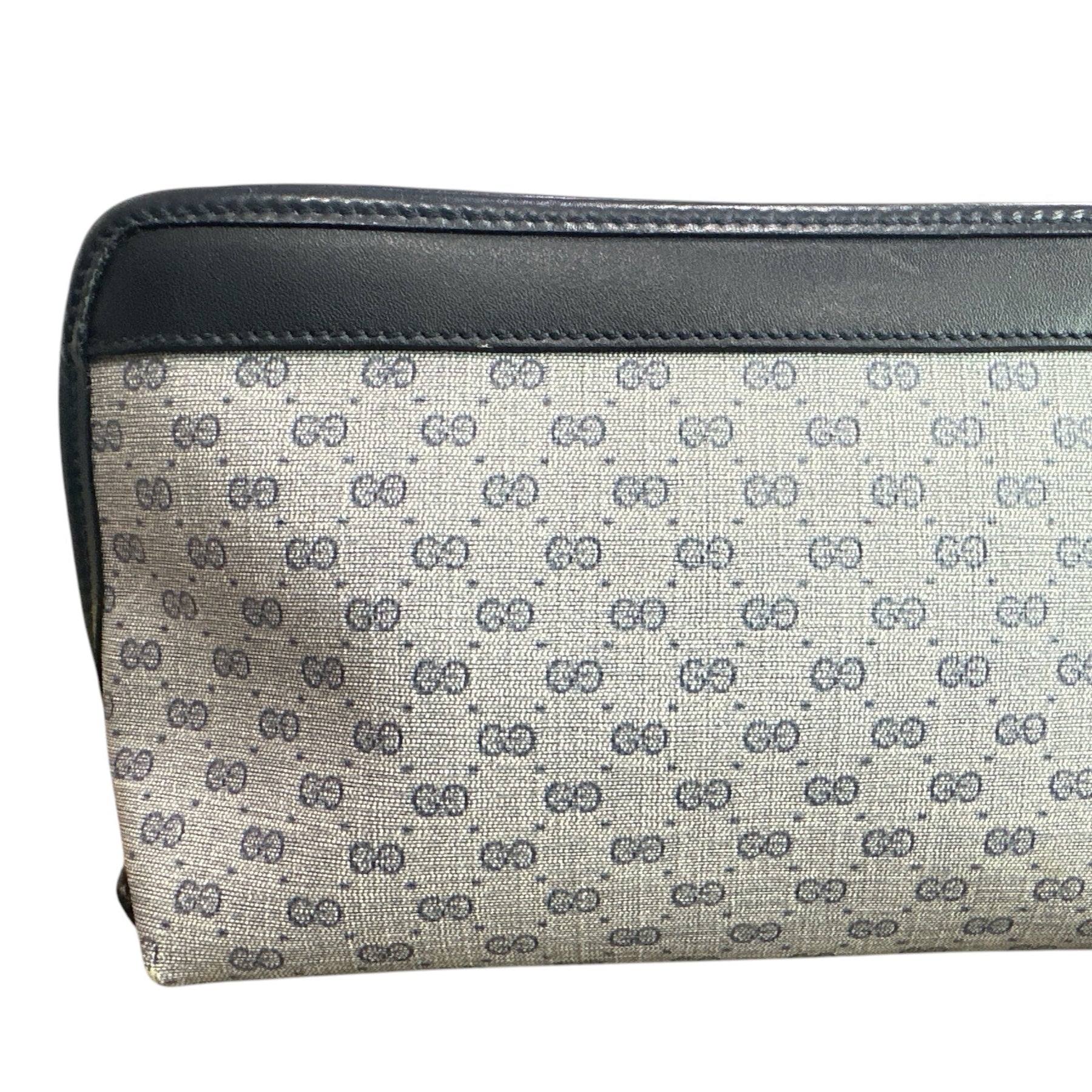 GUCCI Navy Blue Micro GG Pattern Pouch - Clairely Amazing