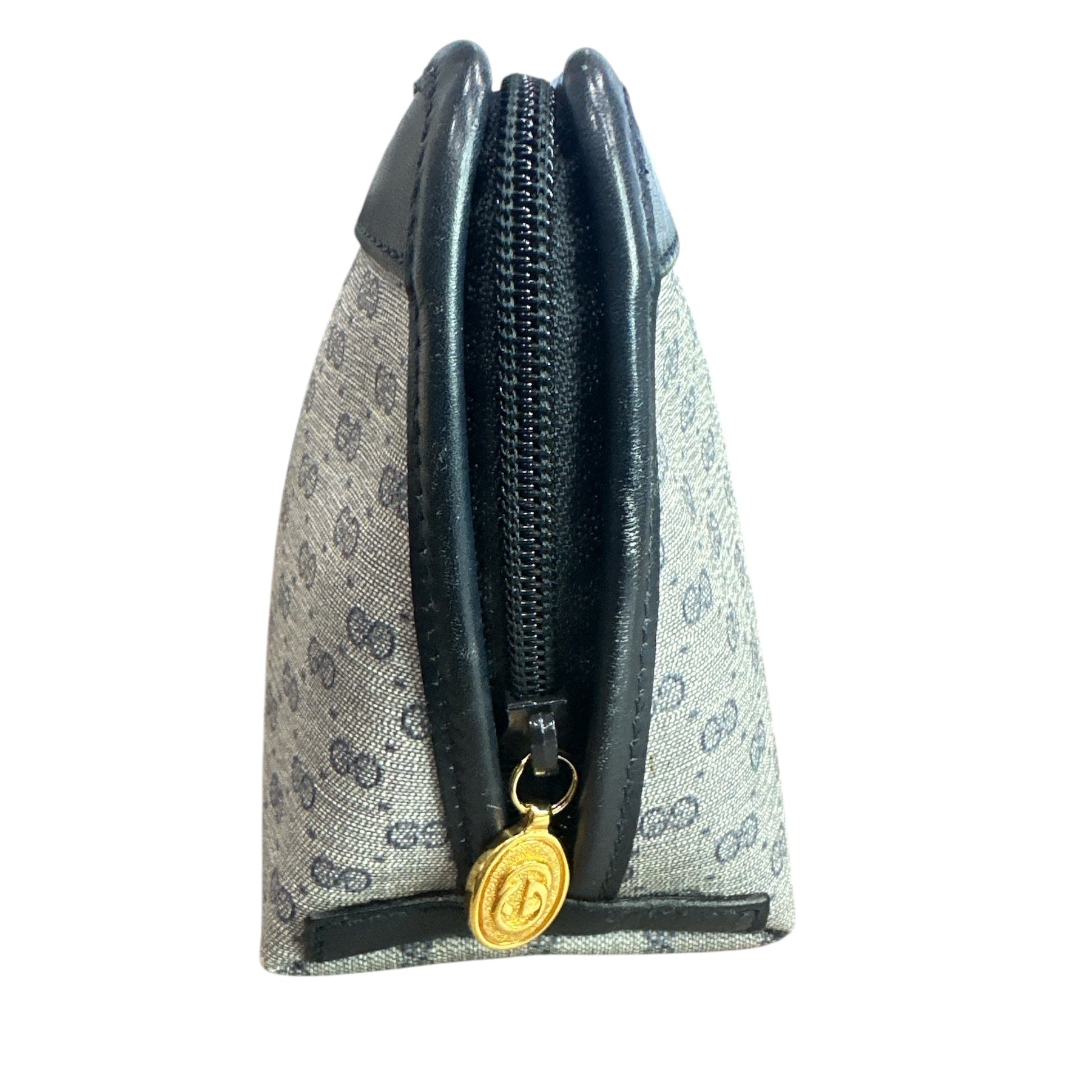 GUCCI Navy Blue Micro GG Pattern Pouch - Clairely Amazing