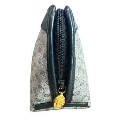 GUCCI Navy Blue Micro GG Pattern Pouch - Clairely Amazing