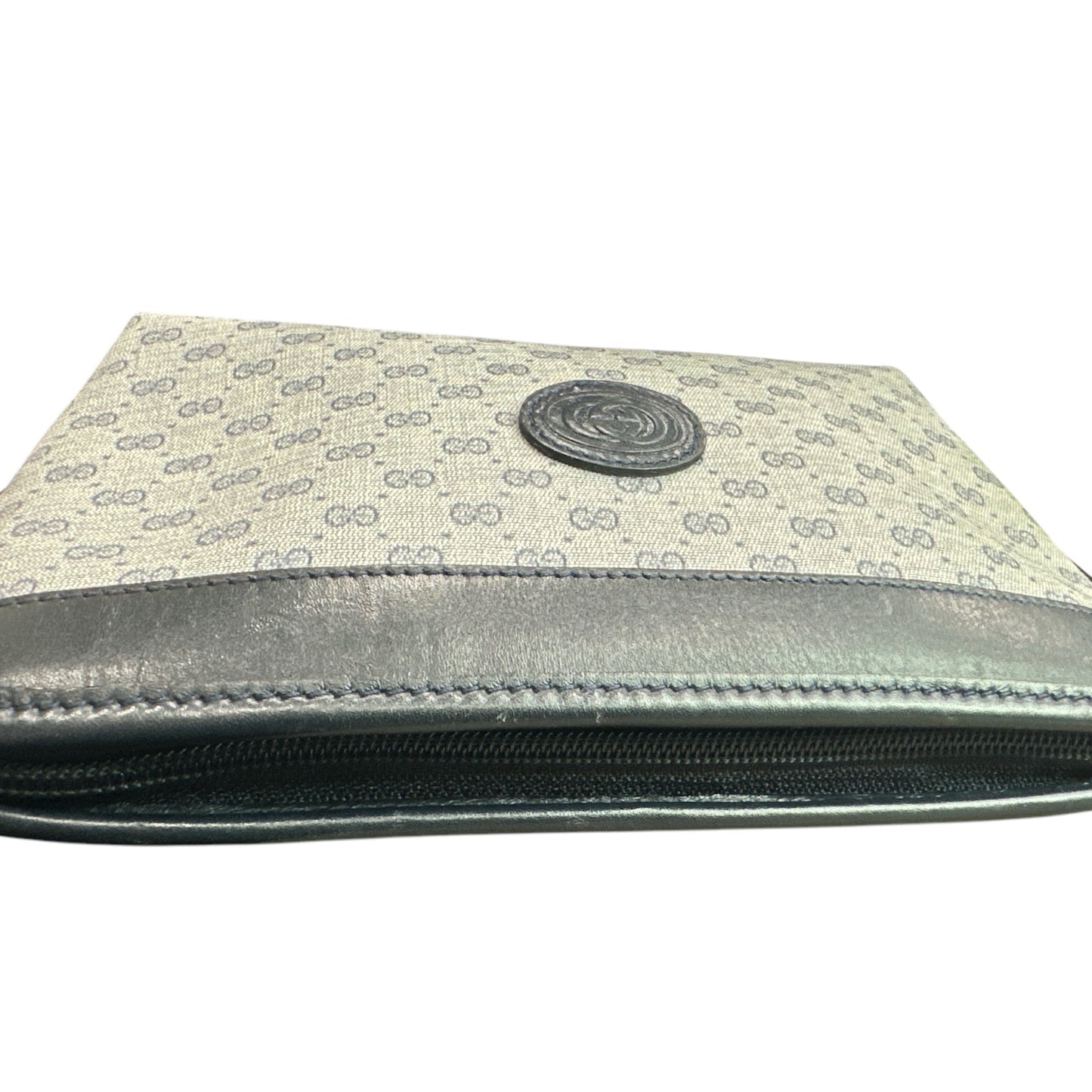 GUCCI Navy Blue Micro GG Pattern Pouch - Clairely Amazing