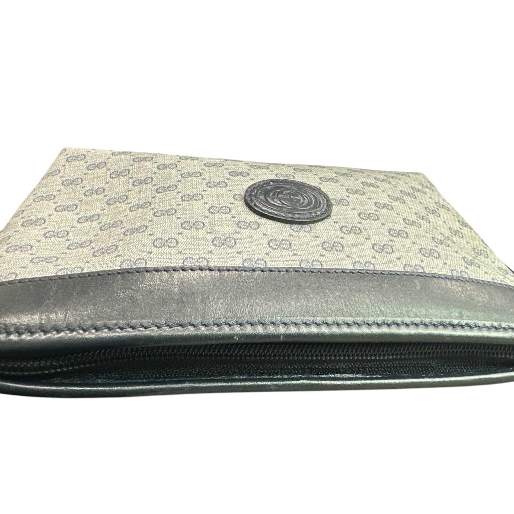 GUCCI Navy Blue Micro GG Pattern Pouch - Clairely Amazing