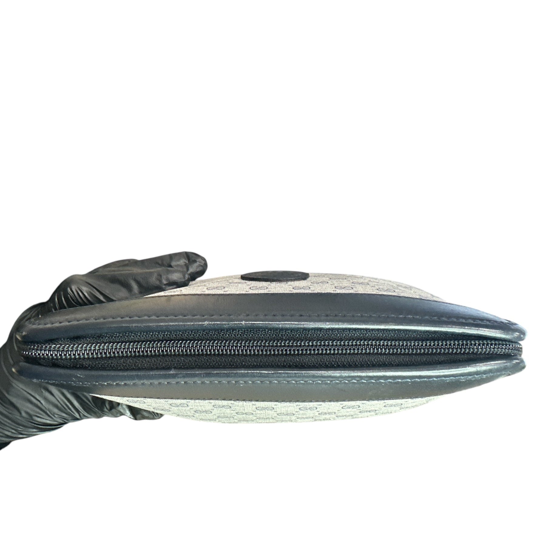GUCCI Navy Blue Micro GG Pattern Pouch - Clairely Amazing