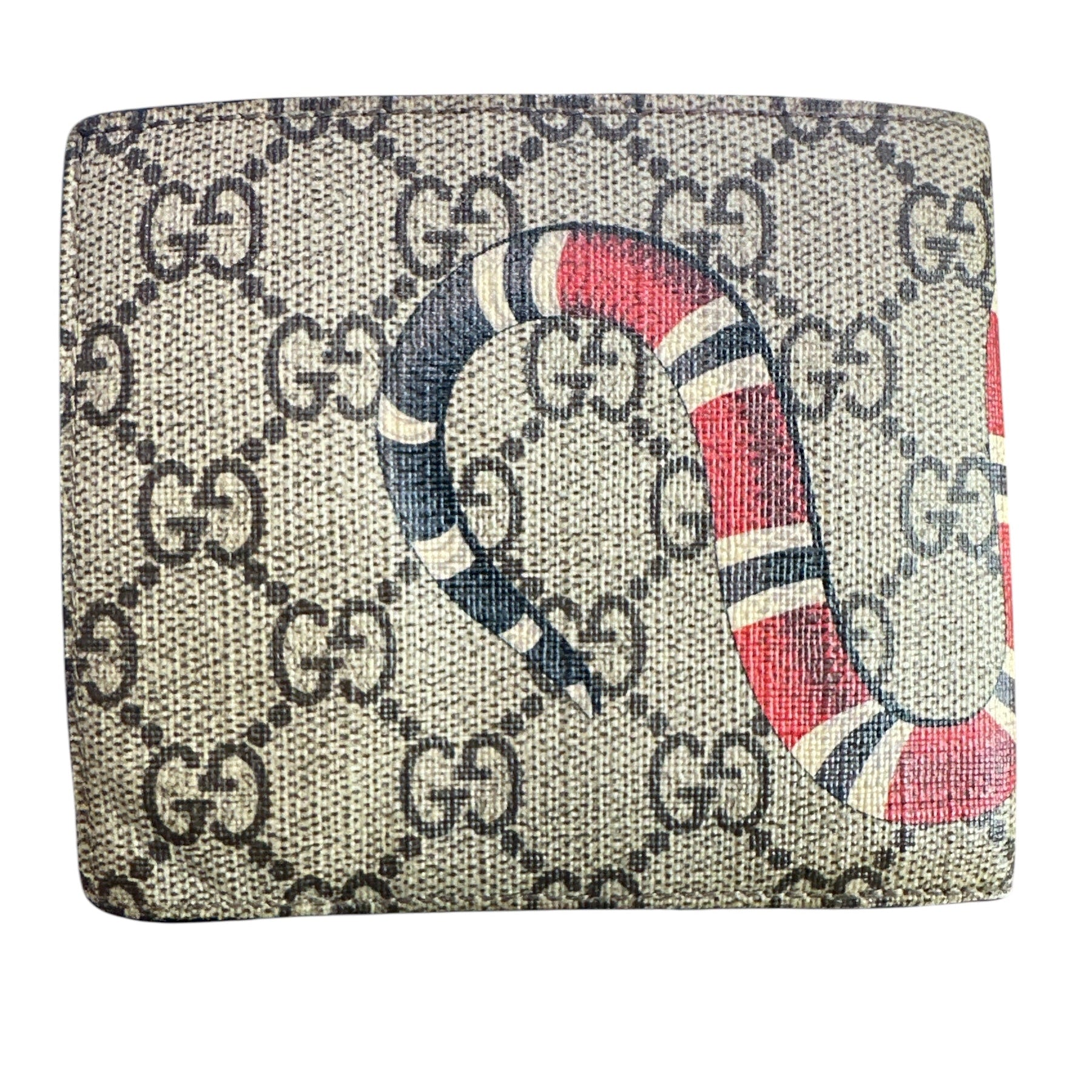 Gucci GG Supreme Canvas King Snake bifold wallet - Clairely Amazing