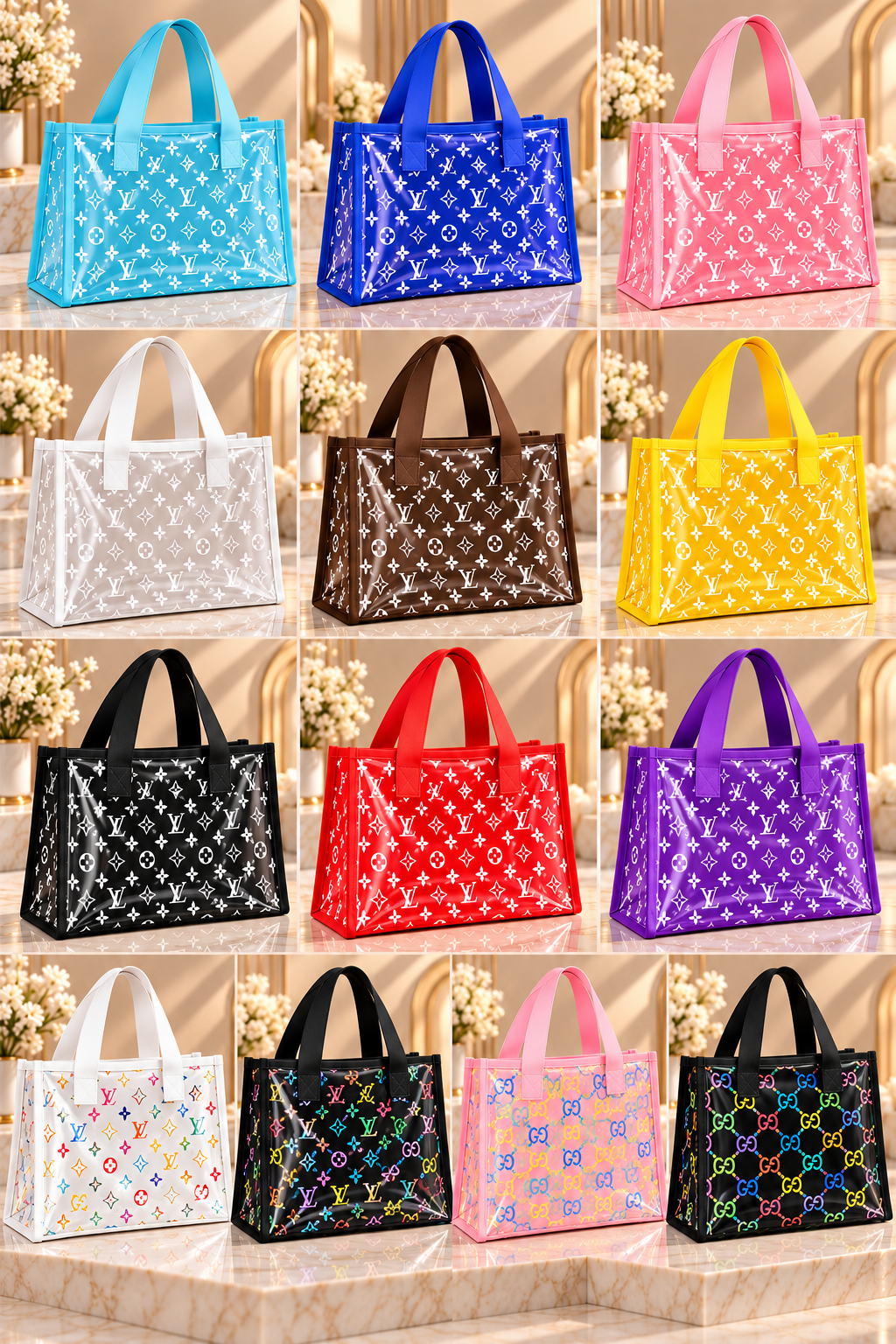 ⭐️Fashion Clear Monogram Tote Bag - Multiple Colors
