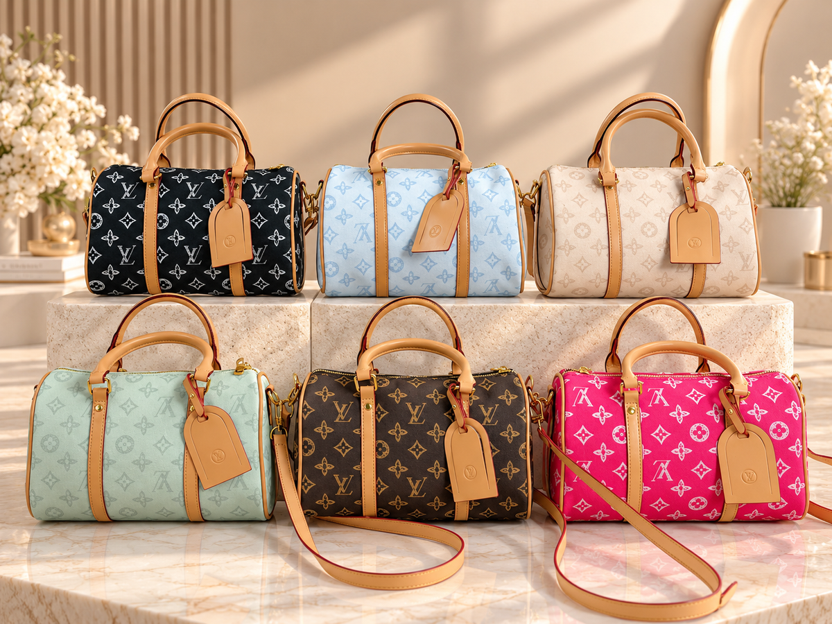 Fashion Monogram Mini Boston Crossbody Bag