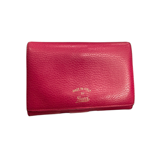 Gucci Calfskin Continental Wallet Blossom - Clairely Amazing