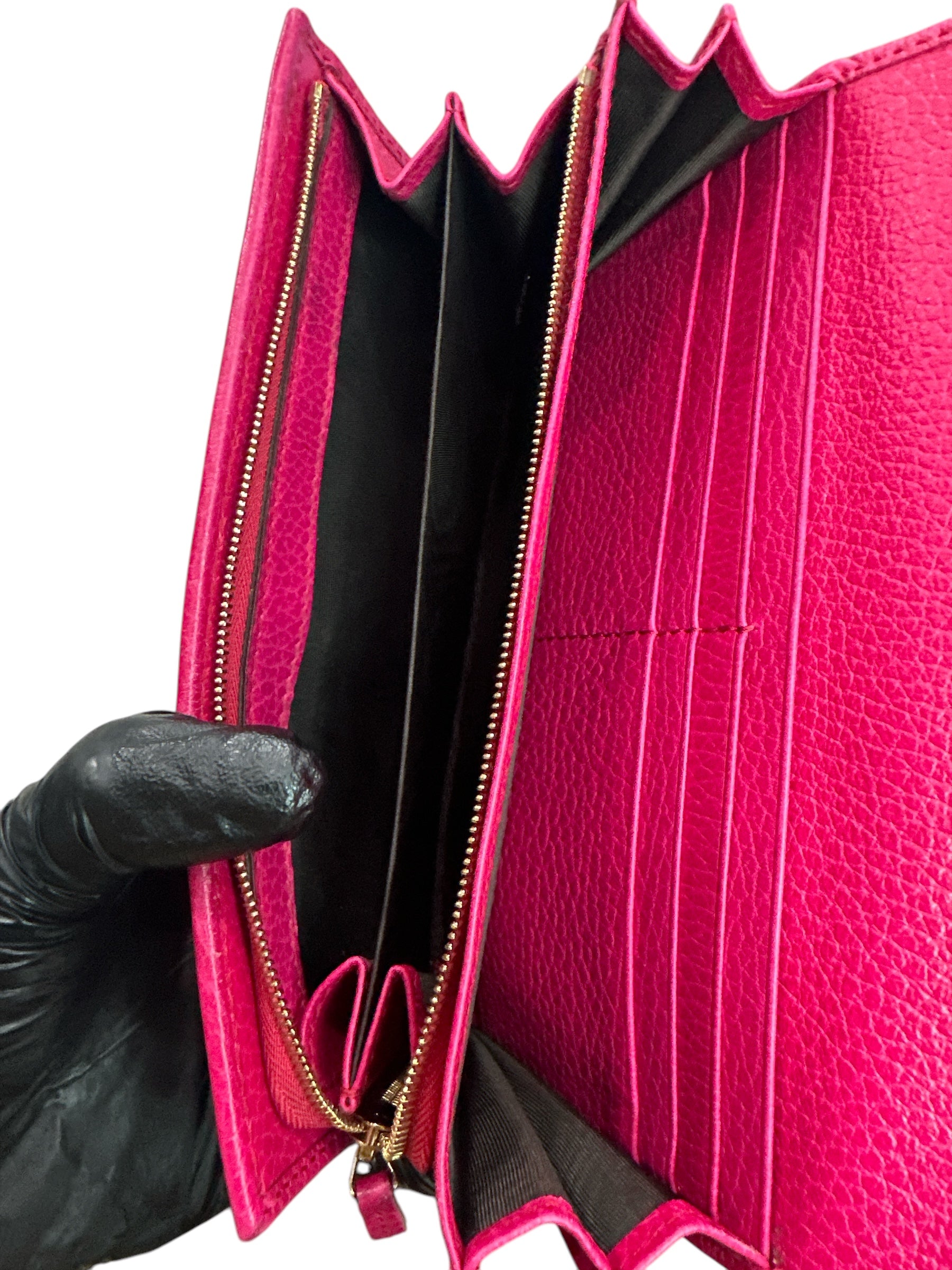Gucci Calfskin Continental Wallet Blossom - Clairely Amazing