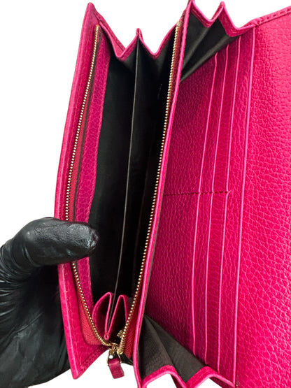Gucci Calfskin Continental Wallet Blossom - Clairely Amazing