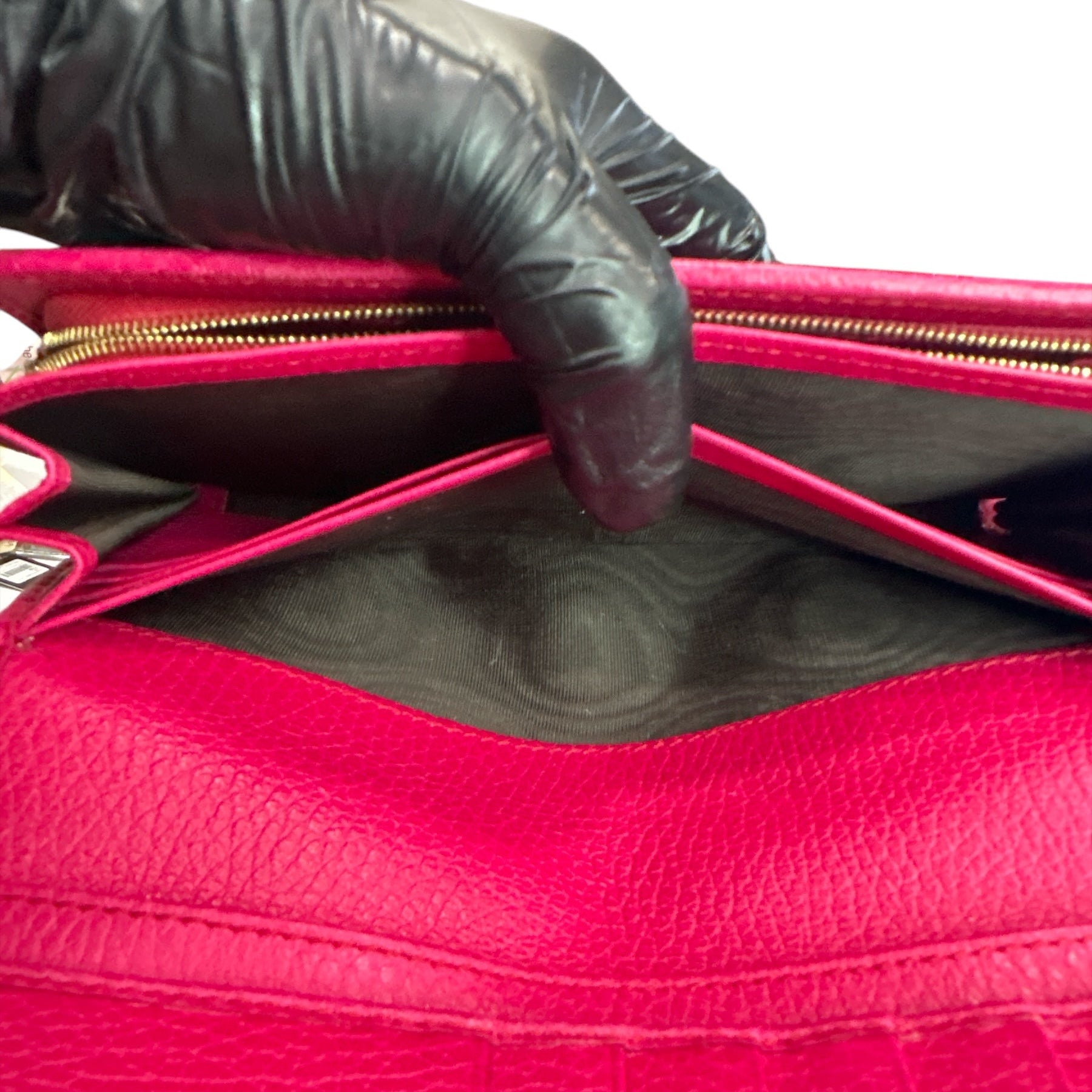 Gucci Calfskin Continental Wallet Blossom - Clairely Amazing