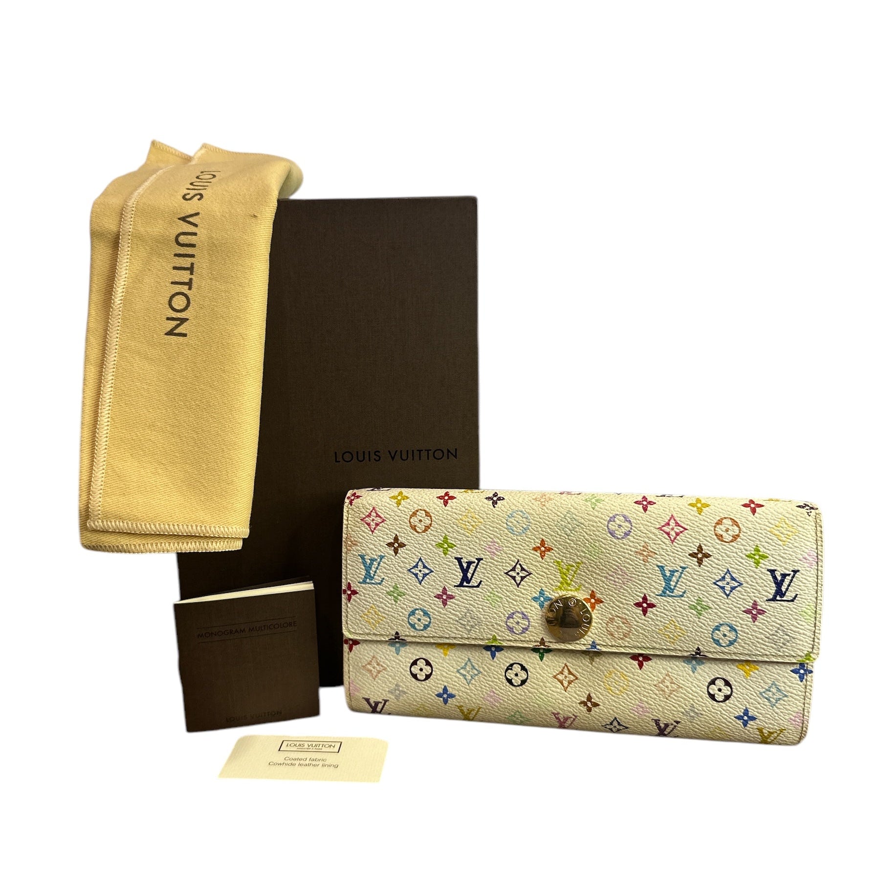 Louis Vuitton 2012 Multicolore Monogram Pattern Sarah Wallet - Clairely Amazing