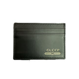 Gucci Black & Gold 4-slot Card Holder - Clairely Amazing