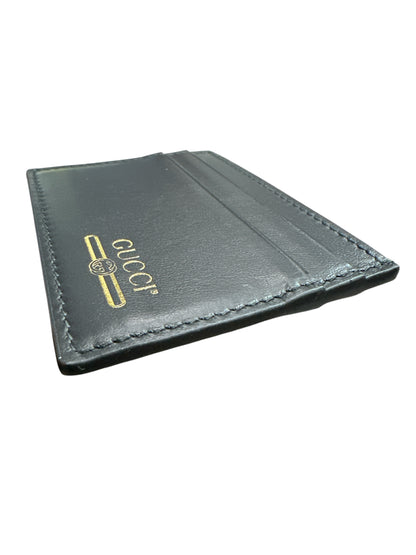 Gucci Black & Gold 4-slot Card Holder - Clairely Amazing
