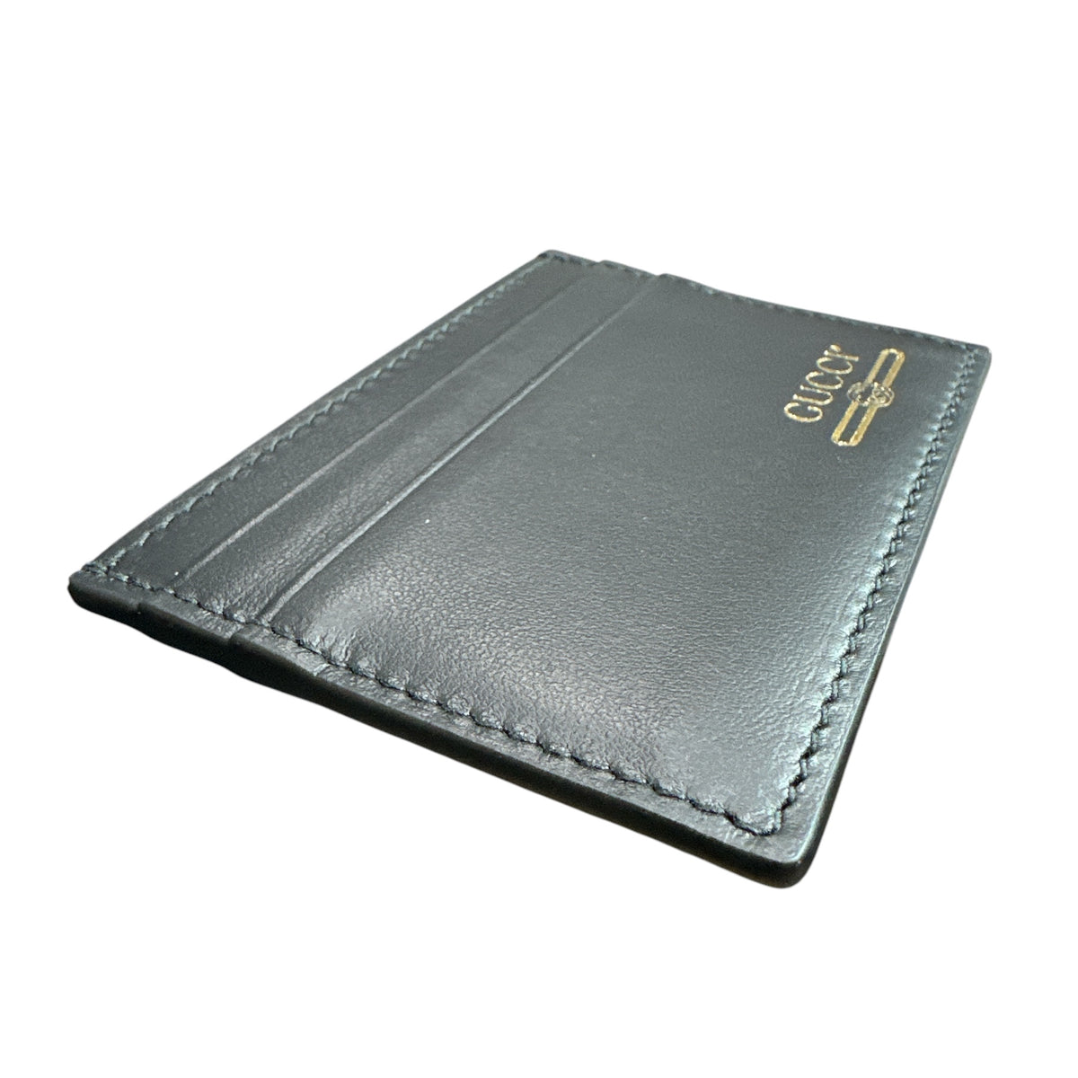 Gucci Black & Gold 4-slot Card Holder - Clairely Amazing