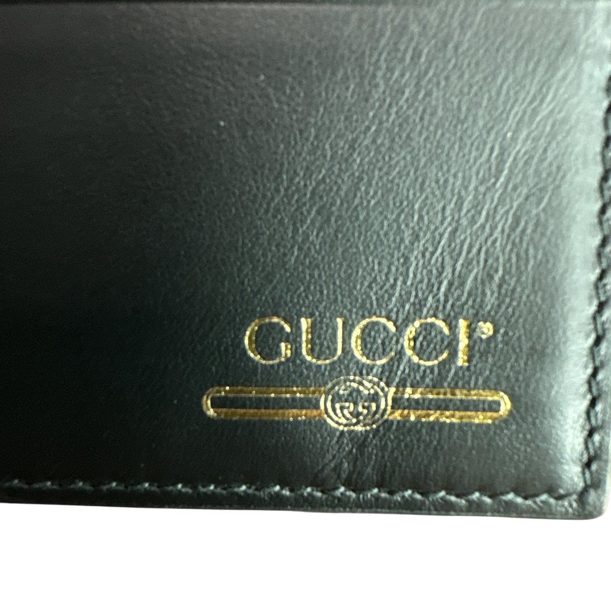 Gucci Black & Gold 4-slot Card Holder - Clairely Amazing