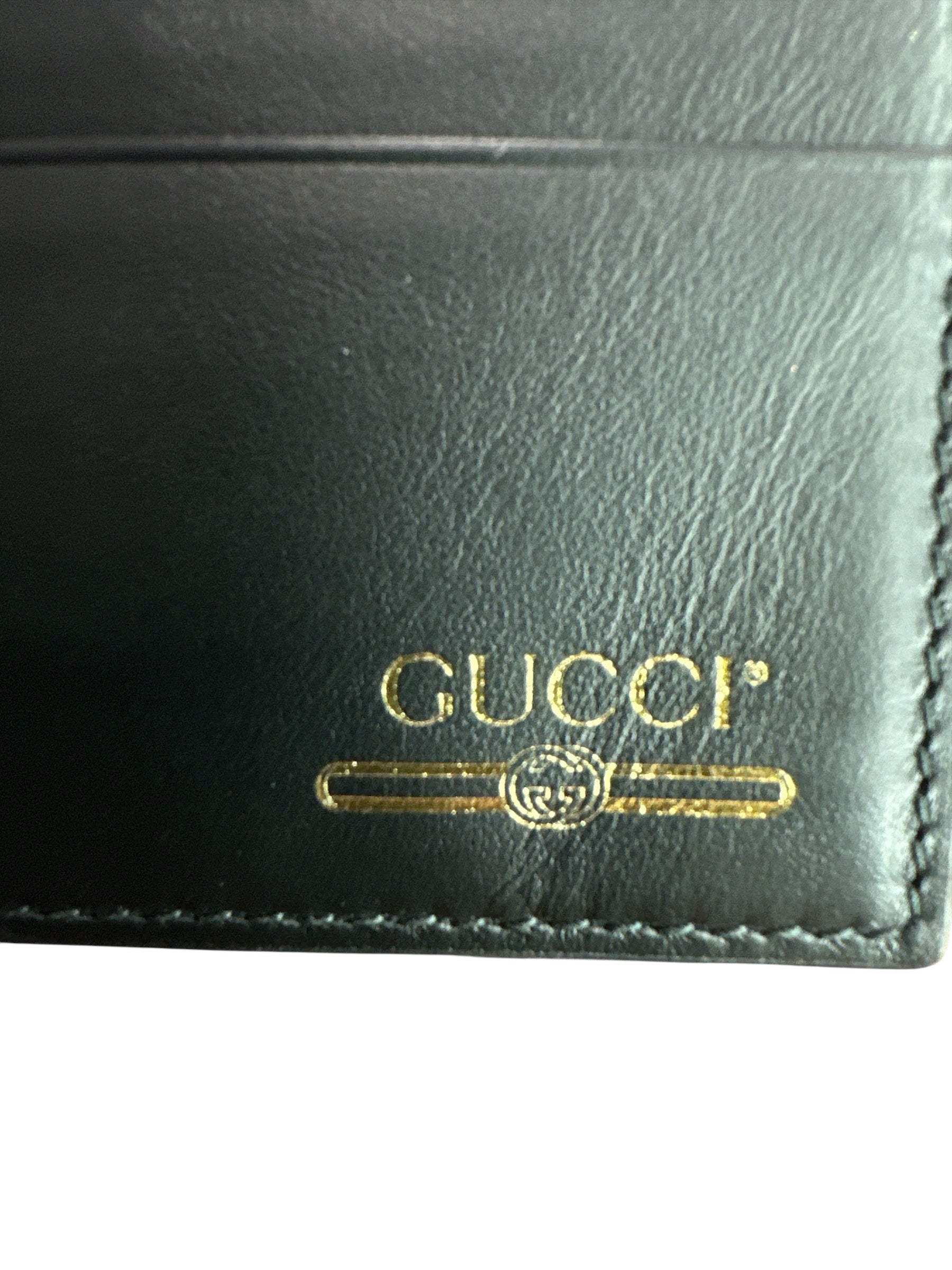 Gucci Black & Gold 4-slot Card Holder - Clairely Amazing