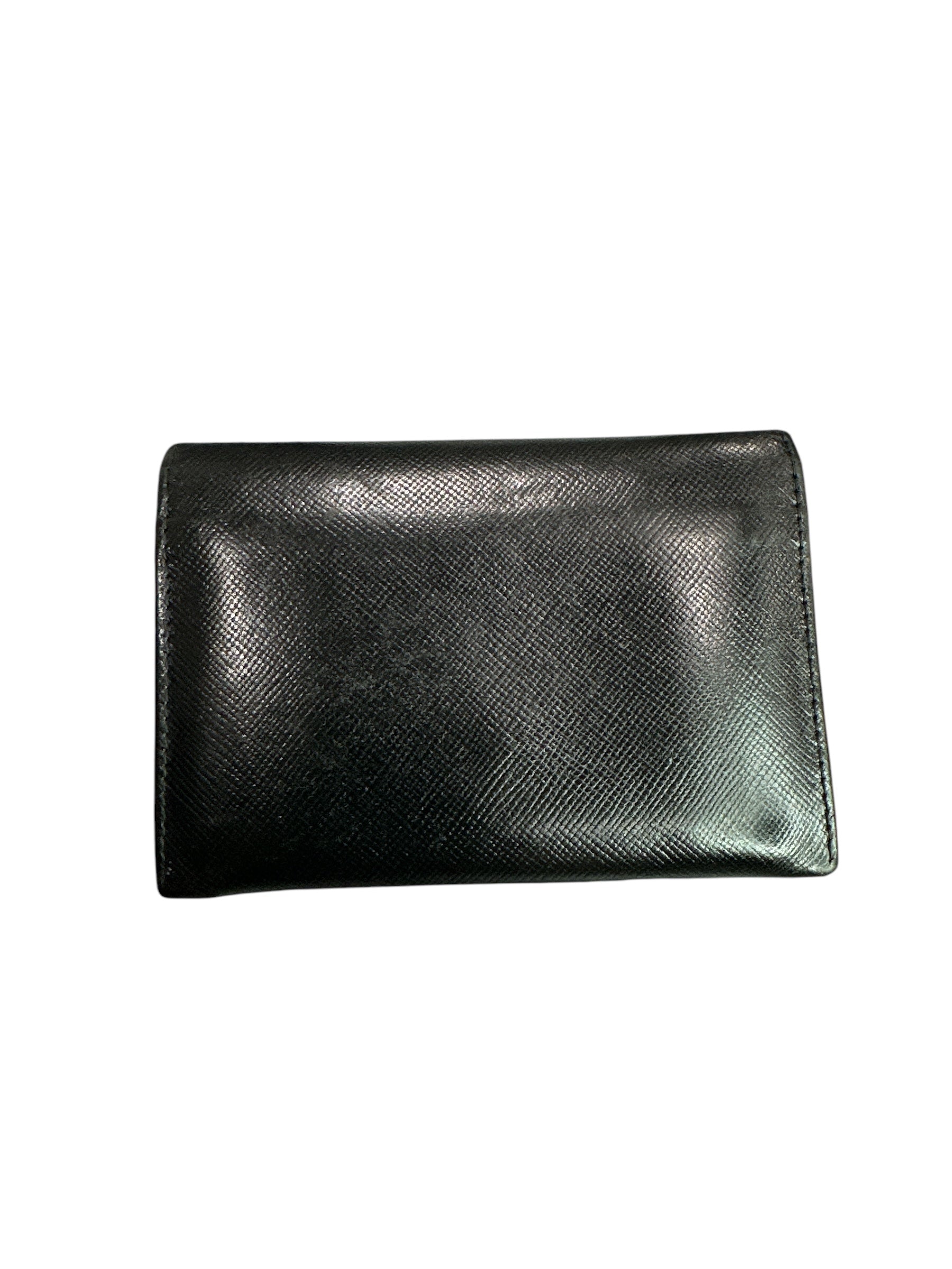 Prada Saffiano Leather Compact Wallet - Clairely Amazing