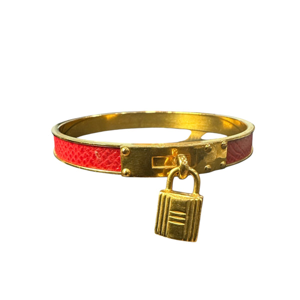 Hermes Kelly Lock Cadena Charm Bracelet - Clairely Amazing