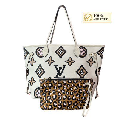 Louis Vuitton Wild at Heart Neverfull leather Tote MM