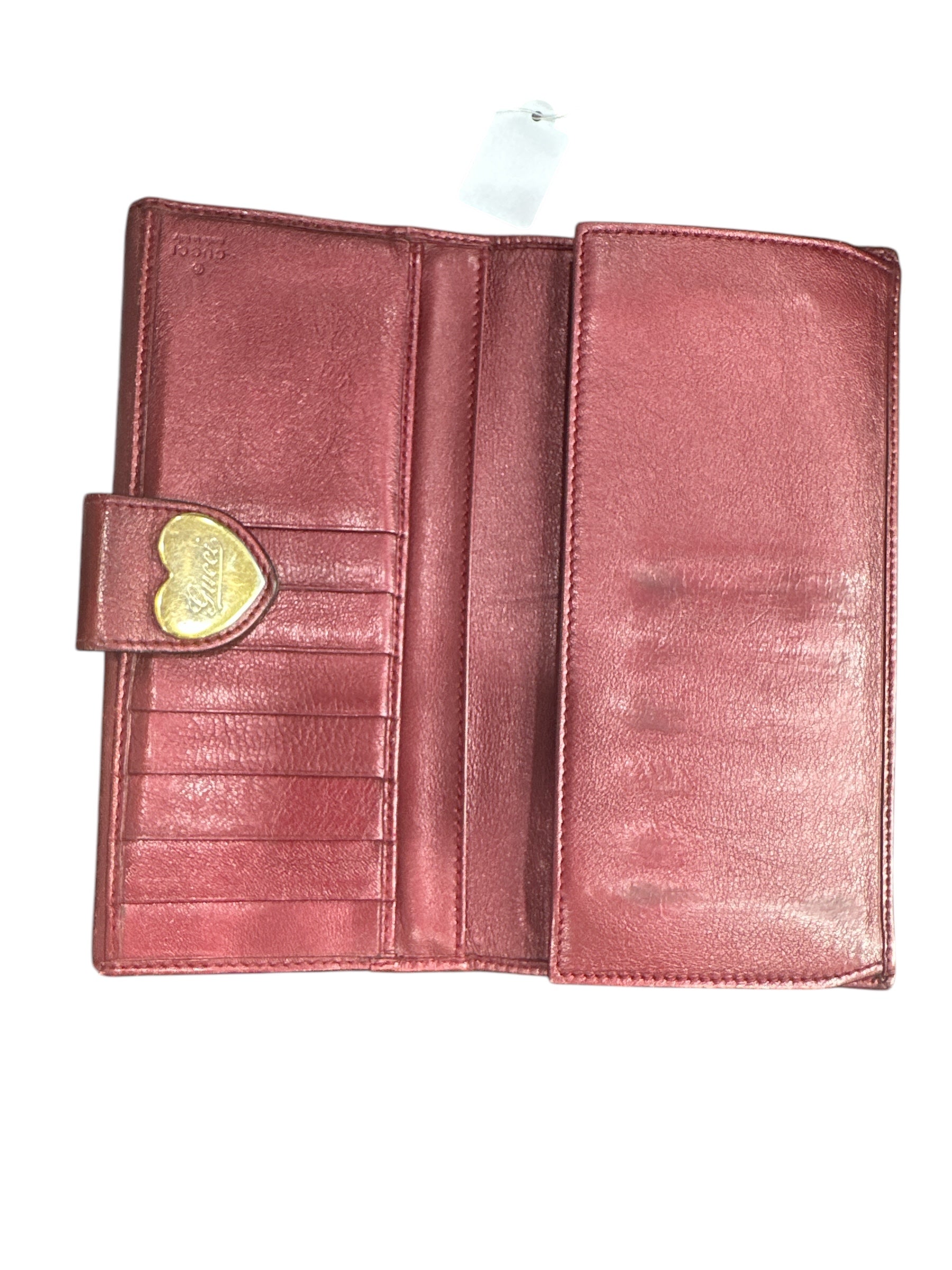 Gucci GG Heart Clasp Canvas Continental Wallet - Clairely Amazing