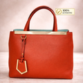 Fendi Red Leather Mini 2jours Tote