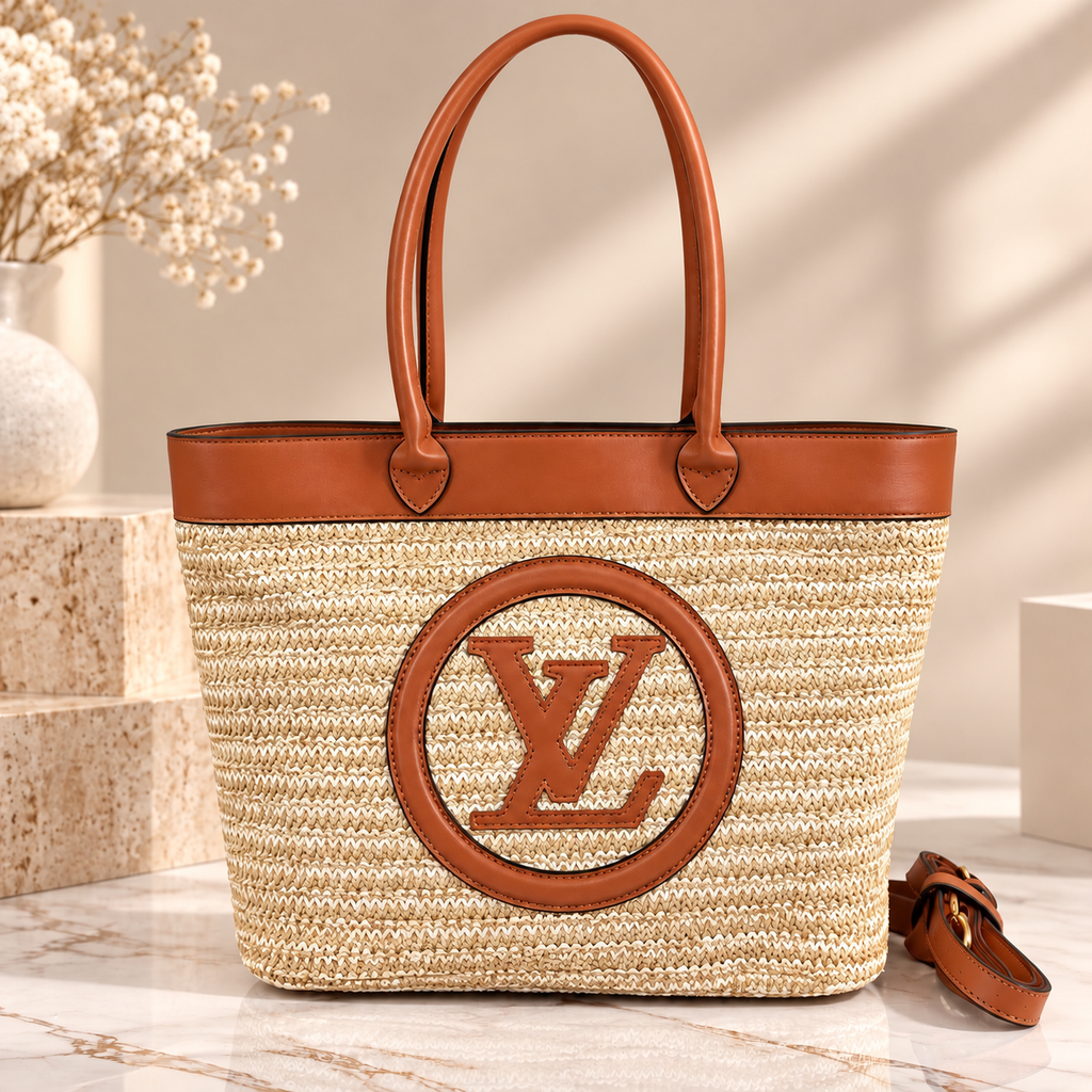 👑Fashion Designer-Inspired Woven Straw Tote Bag | Multiple Styles