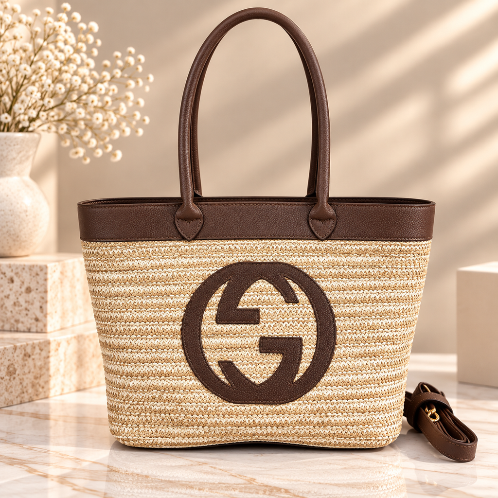 👑Fashion Designer-Inspired Woven Straw Tote Bag | Multiple Styles
