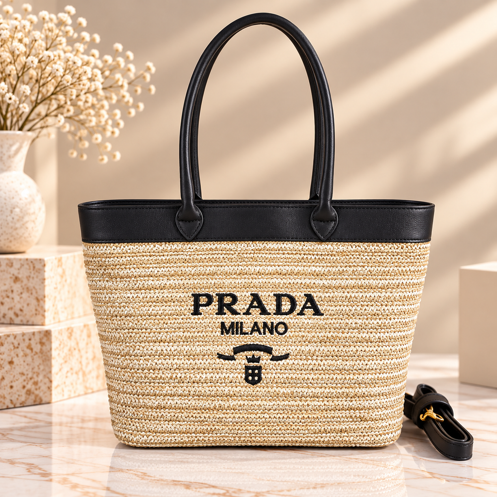 👑Fashion Designer-Inspired Woven Straw Tote Bag | Multiple Styles