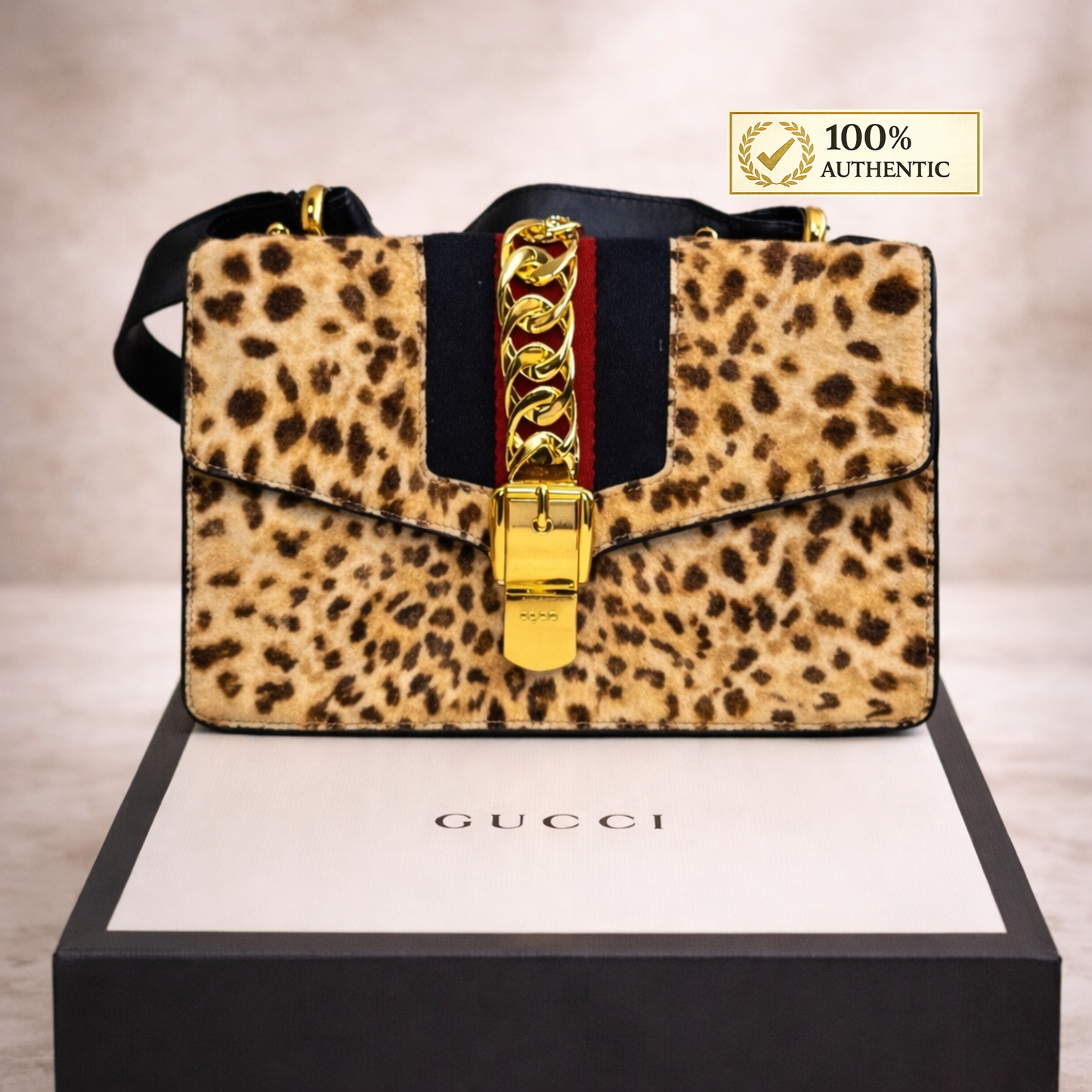 Gucci Sylvie pony-style calfskin handbag