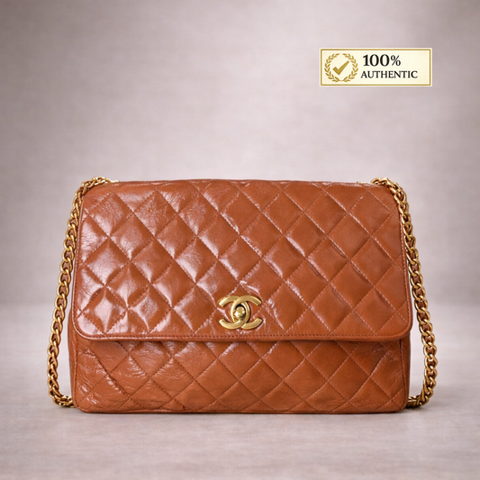 Chanel flap 24k gold plated