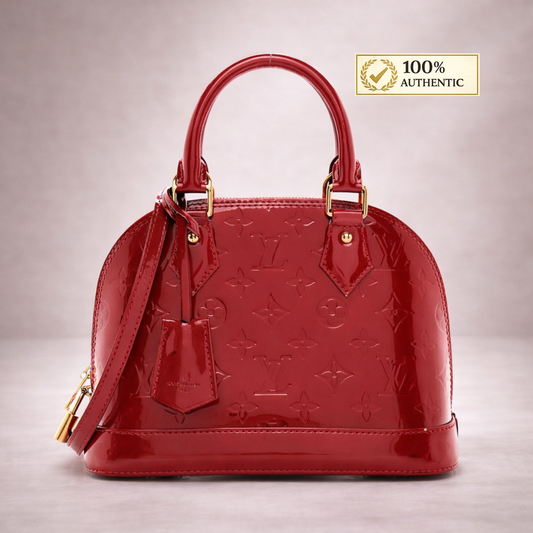 Louis Vuitton Vernis Alma BB RED
