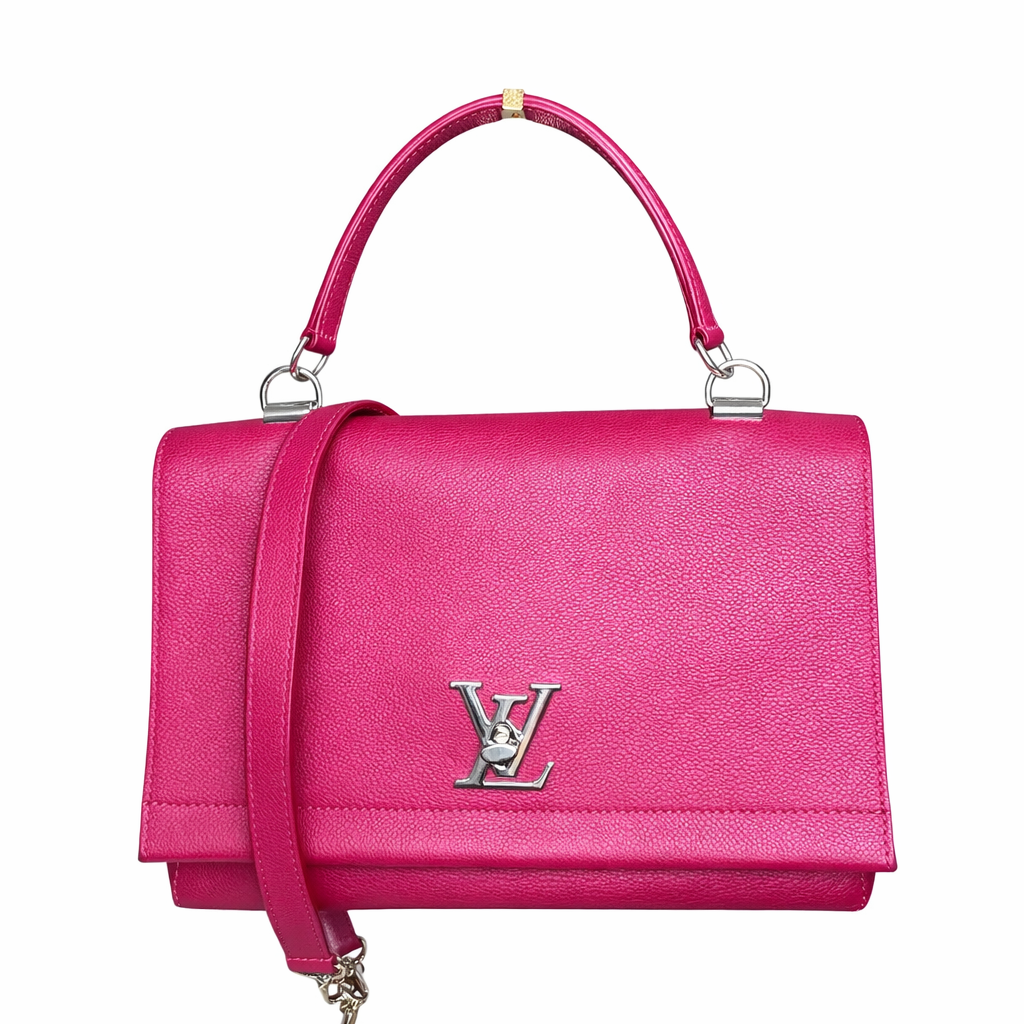 LOUIS VUITTON Dahlia Calfskin Leather Lockme II