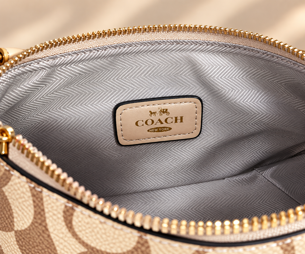👑 Monogram Fashion Signature Print Shoulder Bag | Khaki, Pink & Black
