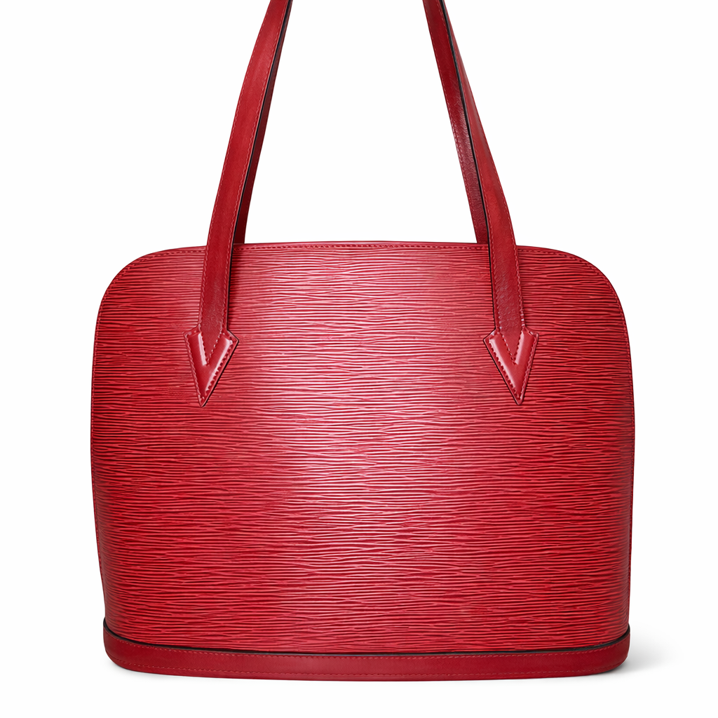 Red Epi Leather Shoulder Bag