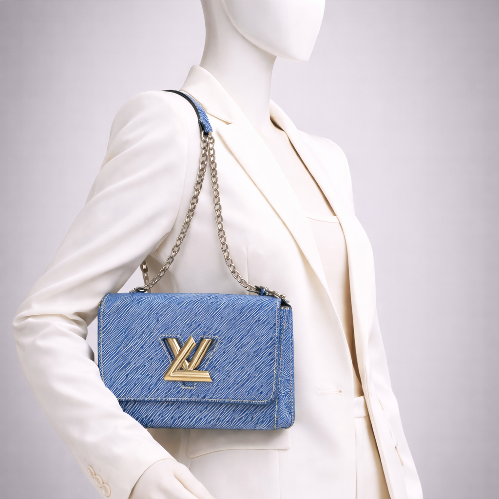 Epi Leather Twist Shoulder Bag