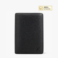 Authentic Louis Vuitton Taiga Leather Card Holder – Black