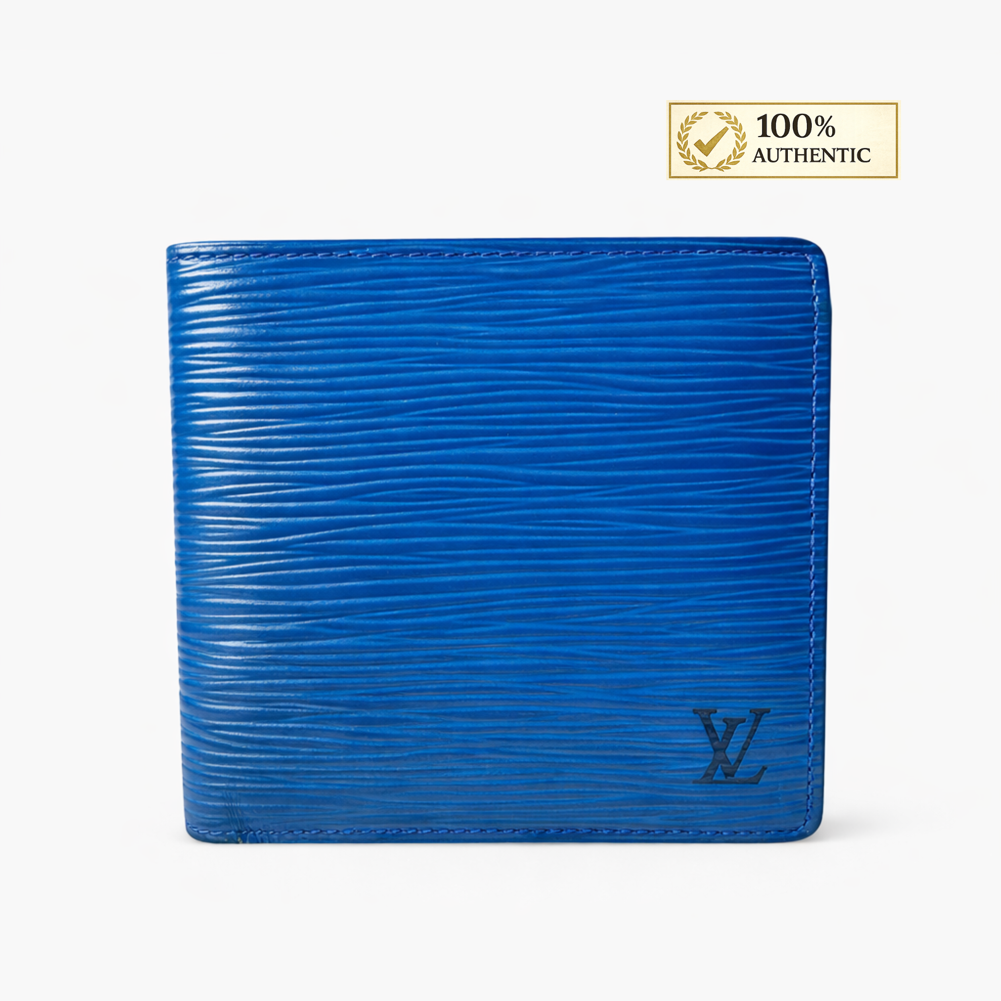 Louis Vuitton Blue Leather Wallet
