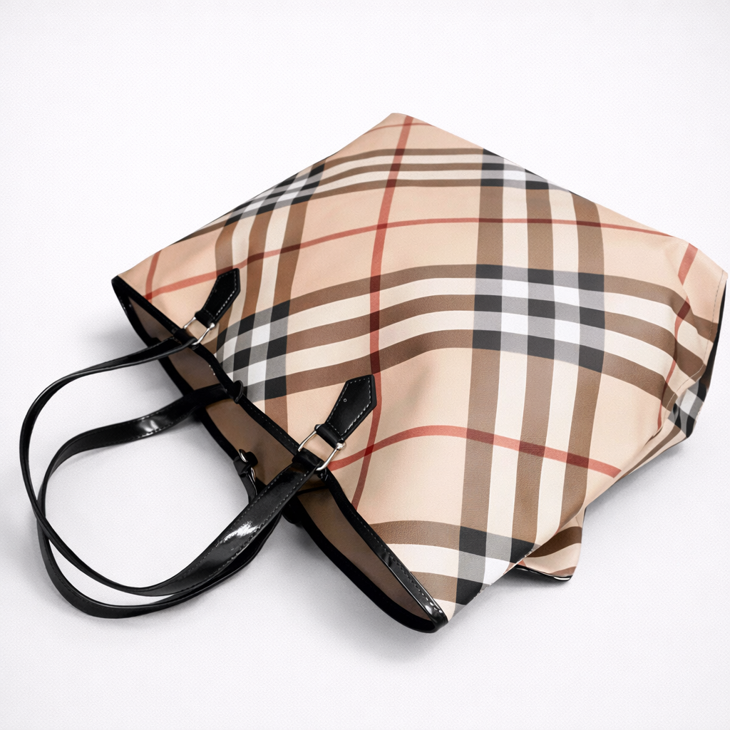 Burberry Check Pattern Tote