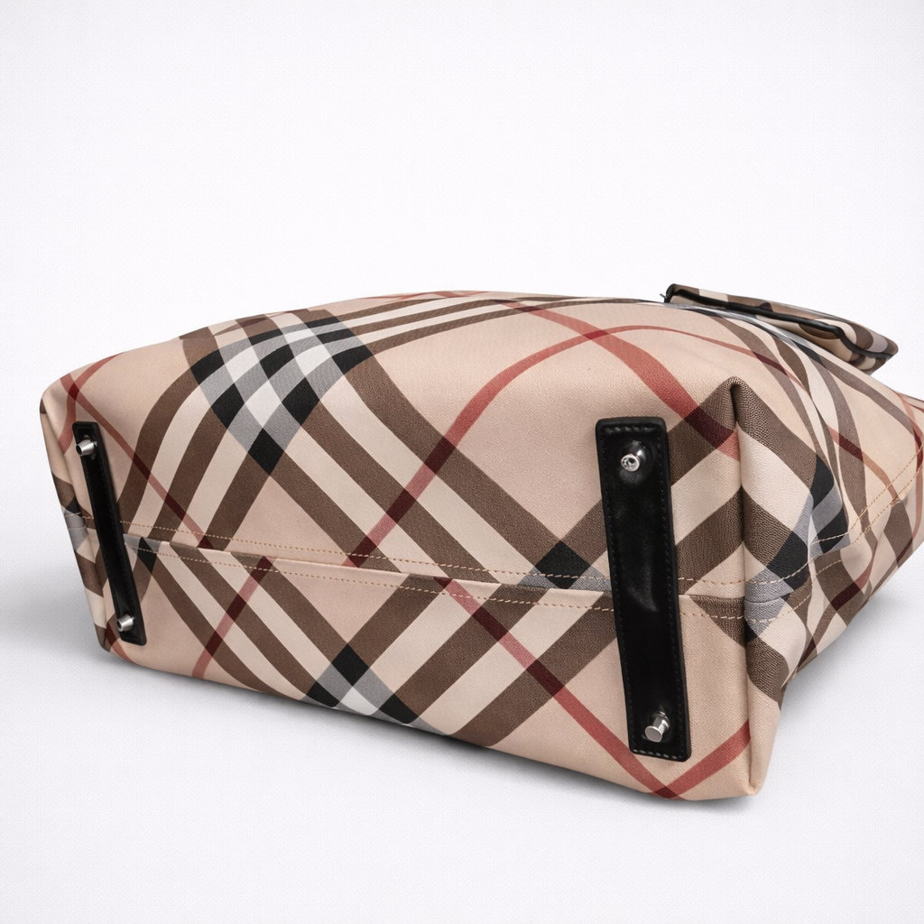 Burberry Check Pattern Tote