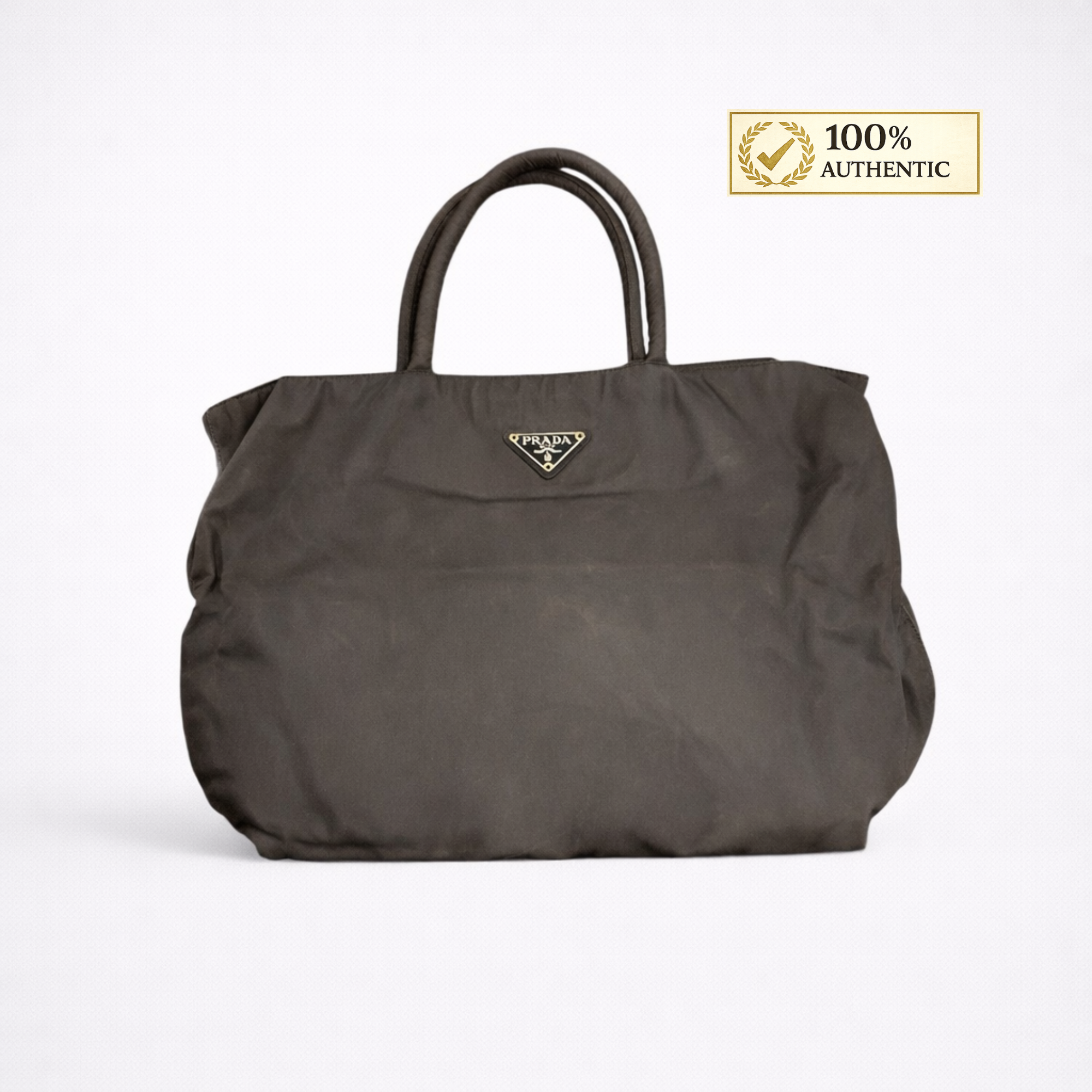 Prada Tessuto Brown Bag