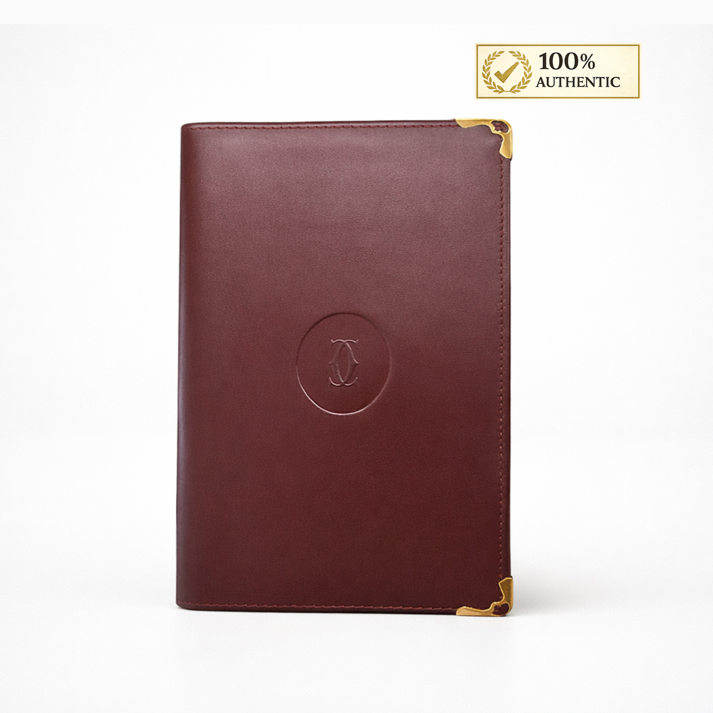 Cartier Long Wallet Mastline Red Gold leather