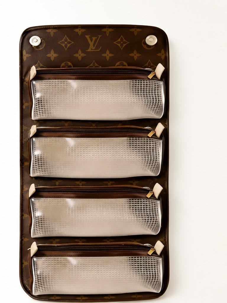 Fashion Monogram Hanging Travel Organizer – Brown