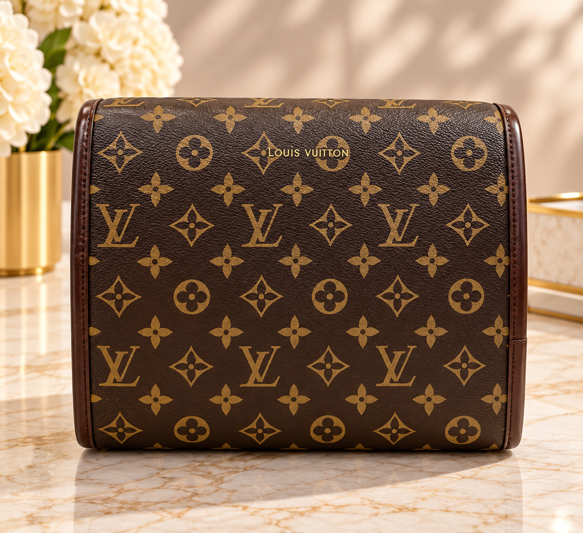 Fashion Monogram Hanging Travel Organizer – Brown