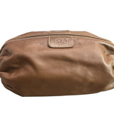Gucci Vintage GG Logo Brown Pouch RARE - Clairely Amazing