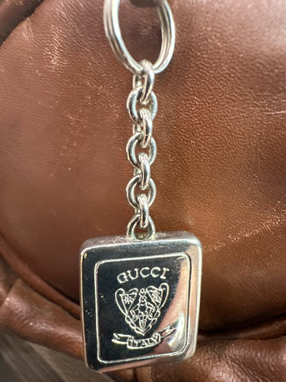 Gucci Vintage GG Logo Brown Pouch RARE - Clairely Amazing