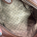 Gucci Vintage GG Logo Brown Pouch RARE - Clairely Amazing