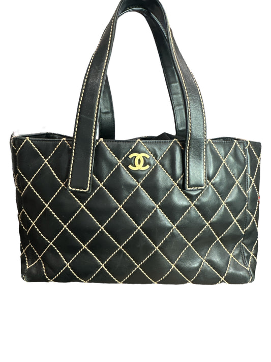 Chanel Calfskin Wild Stitch Tote - Clairely Amazing