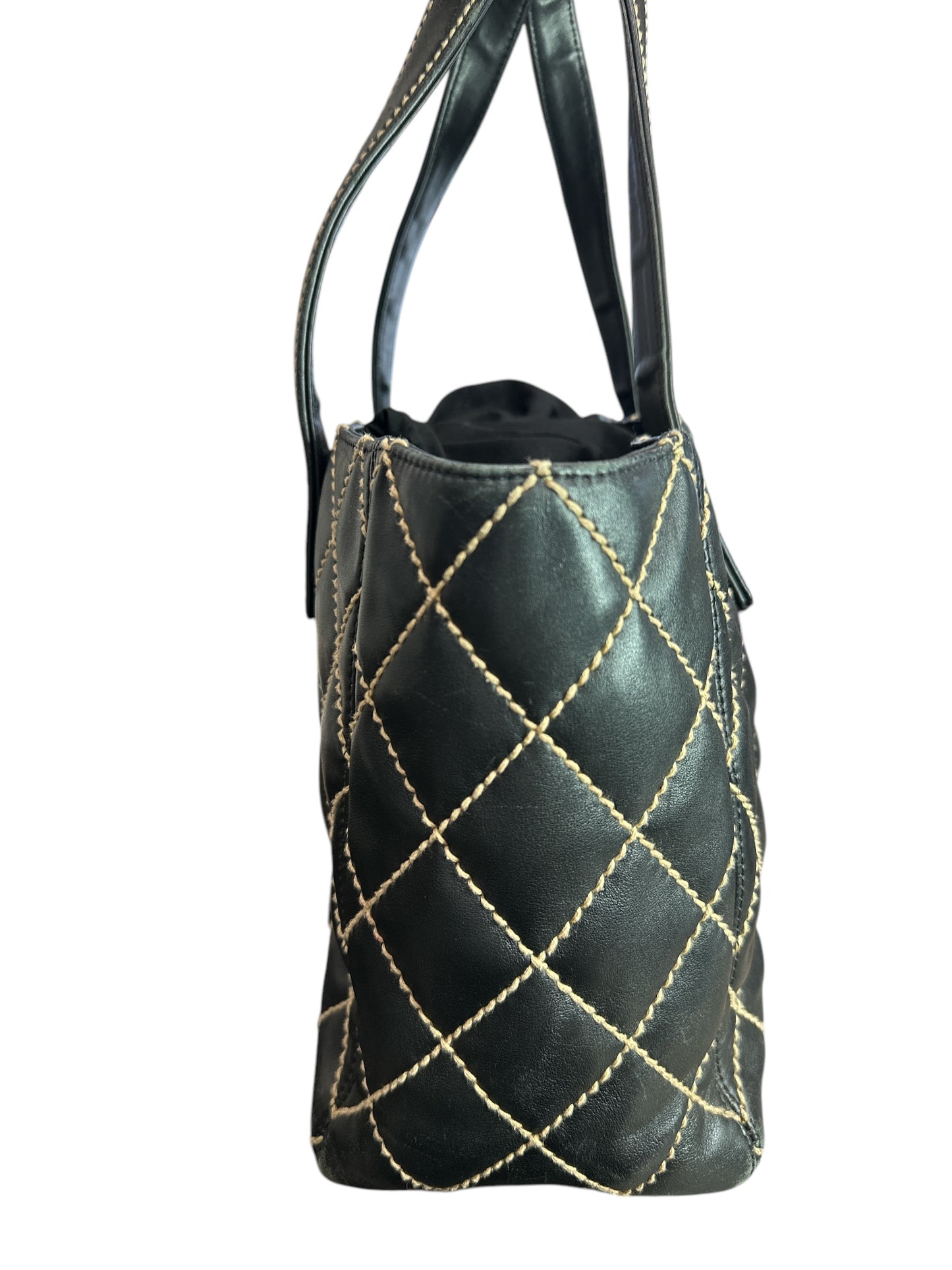 Chanel Calfskin Wild Stitch Tote - Clairely Amazing